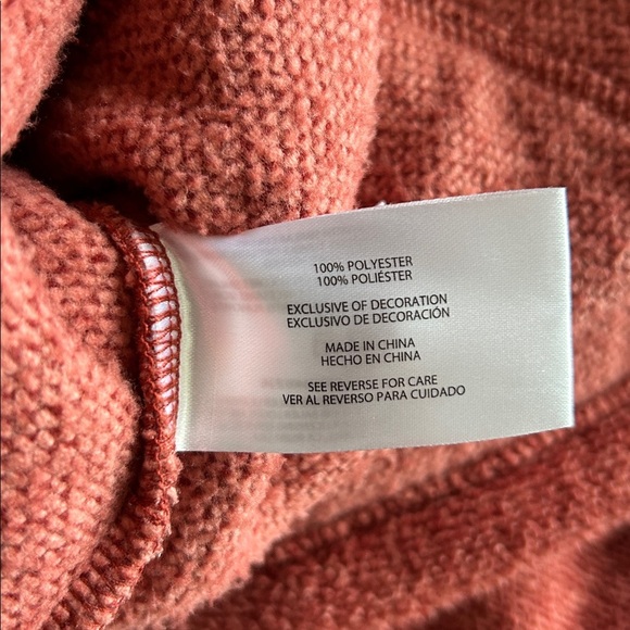 Eddie Bauer women’s Henley style fleece pullover rustic cozy with pockets size L - Picture 6 of 8